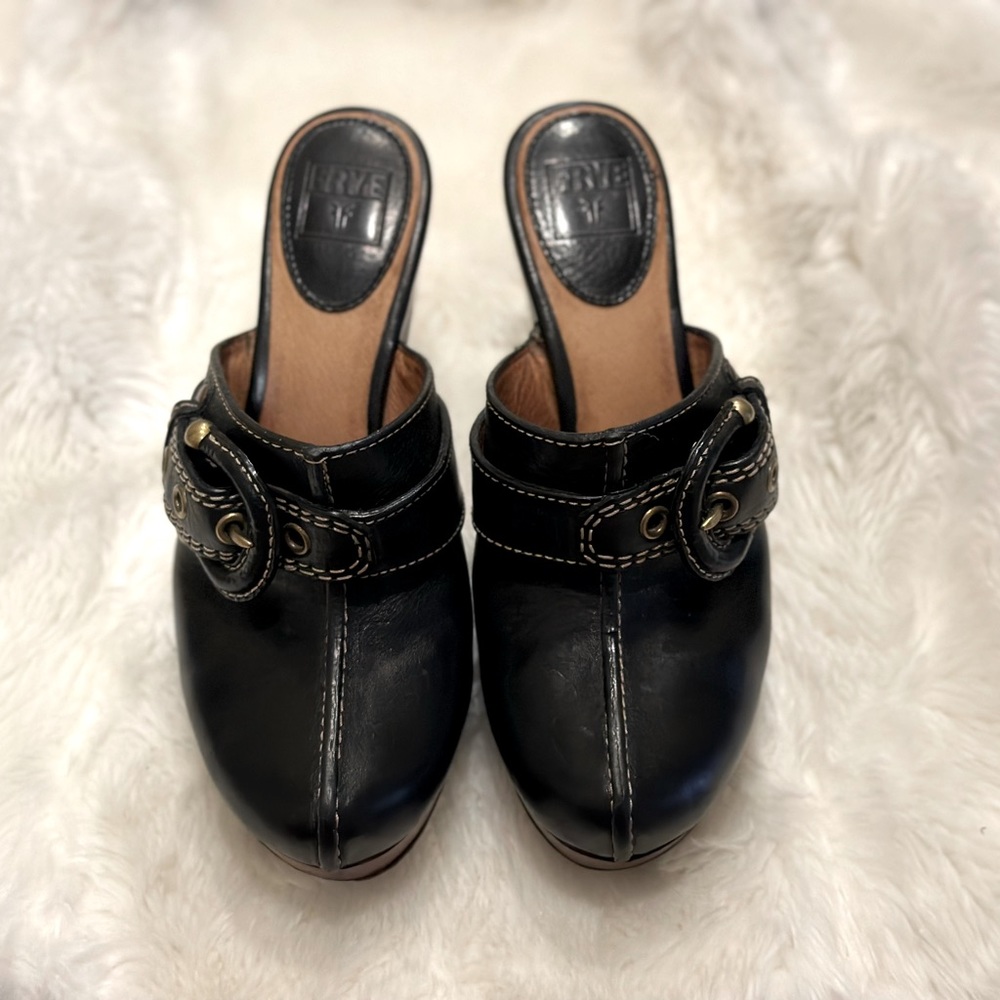 Frye Vintage Leather Mule Clog size 7